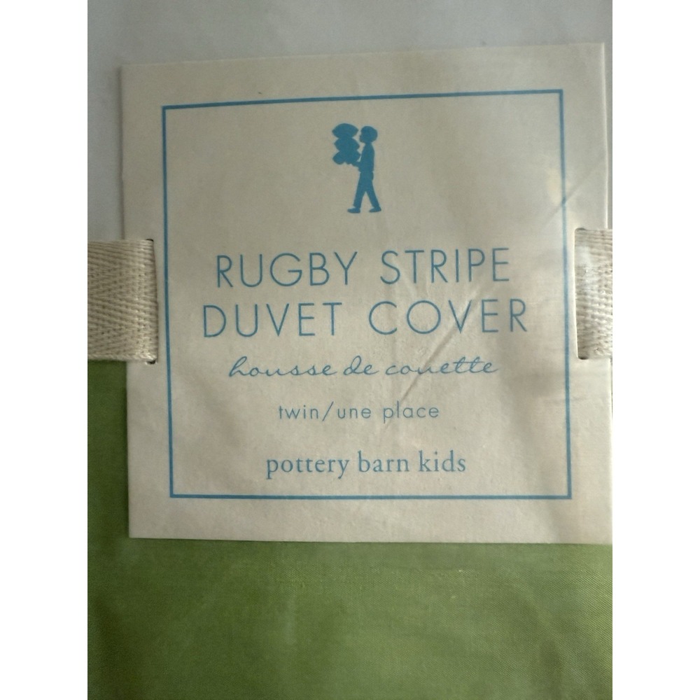 Pottery barn Kids Rugby Stripe Twin Duvet Cover